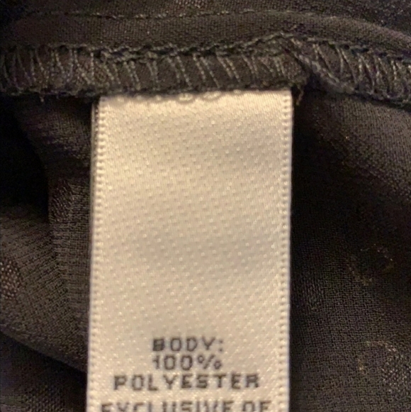 NEW Neiman Marcus Black Metallic Gold Luxury Top Sheer Long Sleeves Bow Ruffled - Picture 3 of 9